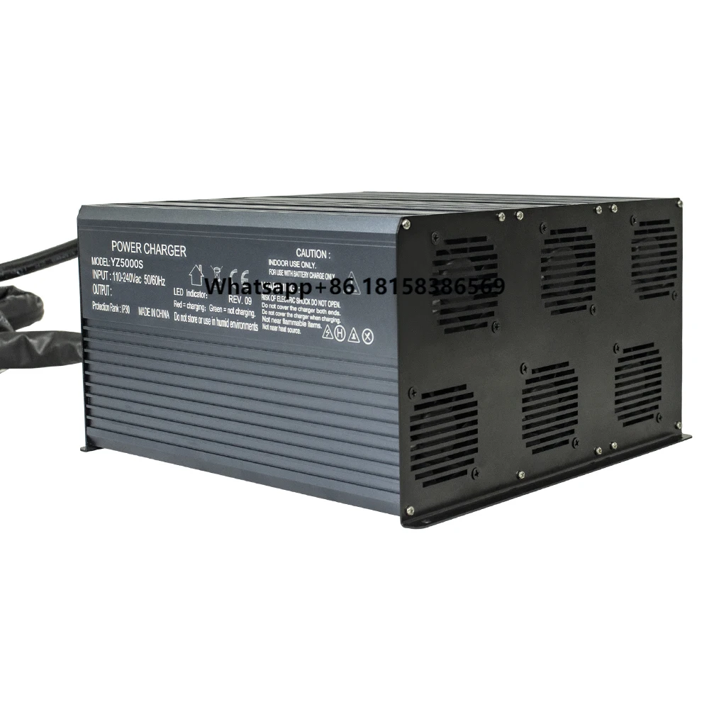 

12.6V 240A 4500W High Power Battery Charger DC to Anderson Plug Lithium Battery Charger for Emergency Camping Car House RV Solar