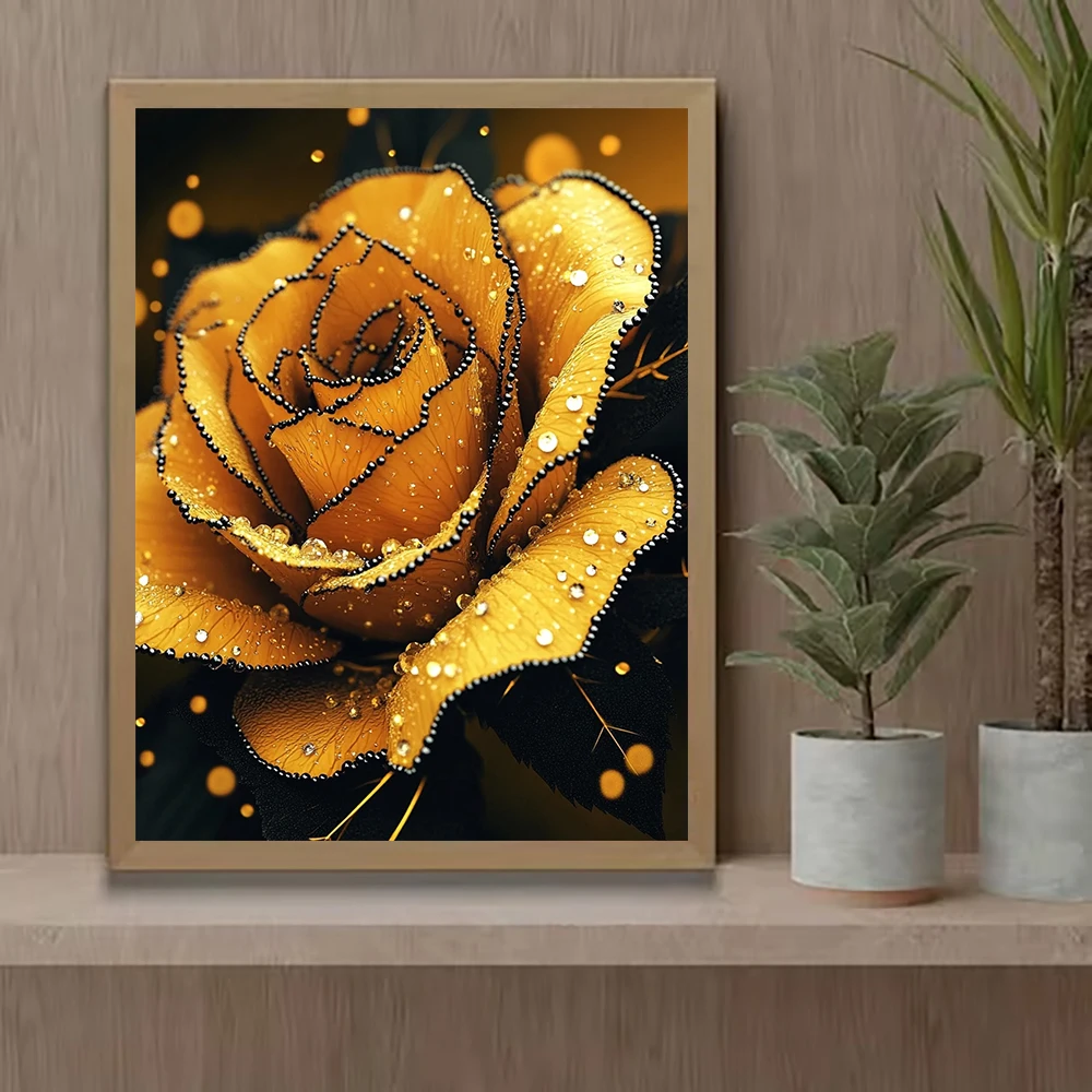 5D DIY Diamond Art Full Mosaic Craft Kit Eye-Catching Visual Effect Wall Picture for Home Interior And Space Decoration Unique Handmade Gift