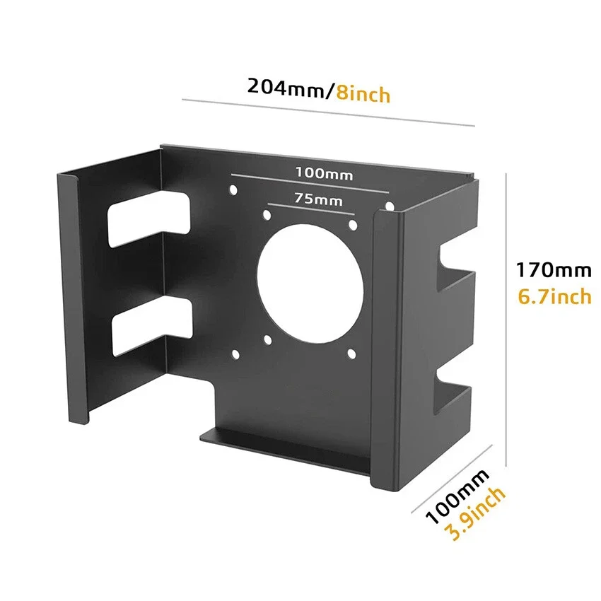 Metal Hanger Shelf Carbon Steel  Studio Bracket Cooling Bracket Heat Dissipating Under Desk Mount For Workstation Office Wall