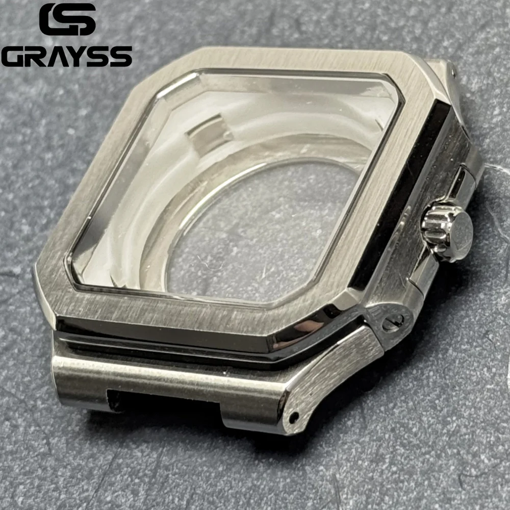 جديد 37.5 مللي متر ل فيليب كوبيتوس ساعة مربعة اكسسوارات صالح 29.5 مللي متر NH35 الطلب لحركة Seiko NH35 الياقوت الكريستال