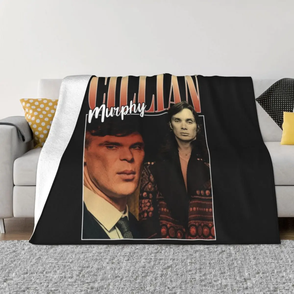 

Cillian Murphy Throw Blanket funny gift Thermal Luxury Designer Blankets