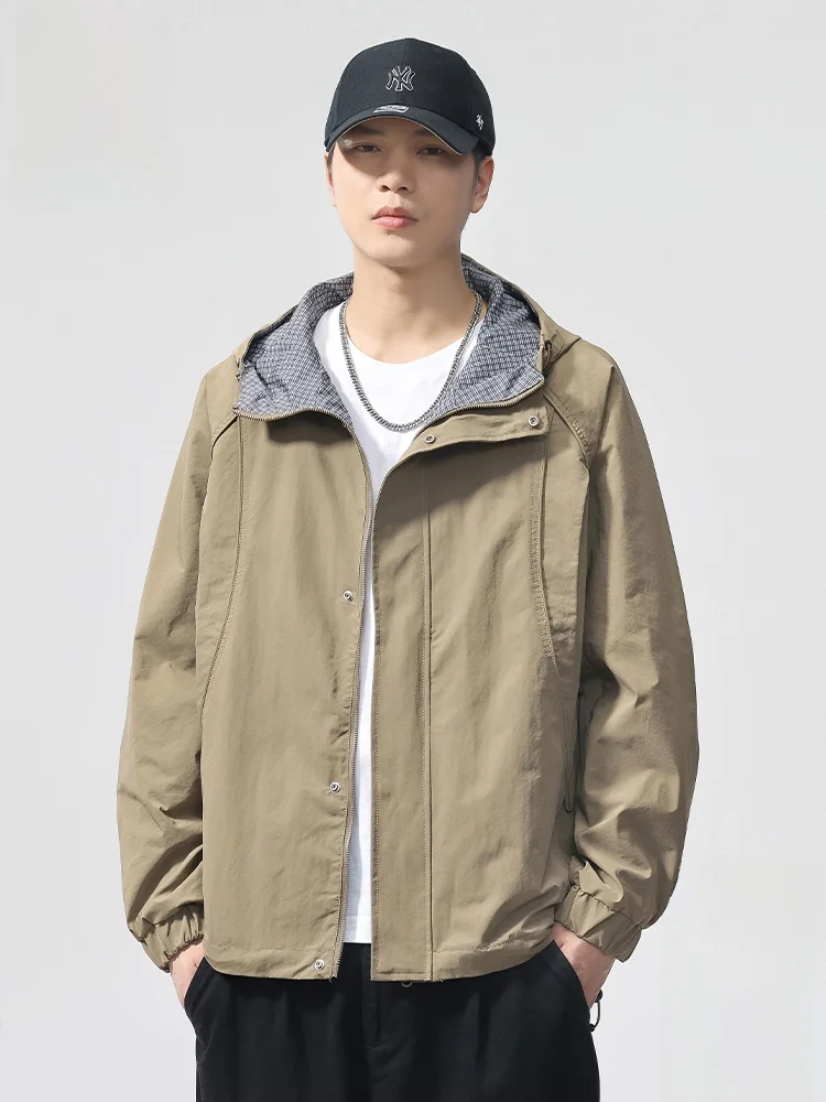 

PaulFrank Outdoor Climbing Jaet Hooded Monkey Brand Youth Faion Workwear Polyester Fiber Long Sve Zipper Closure Men's...