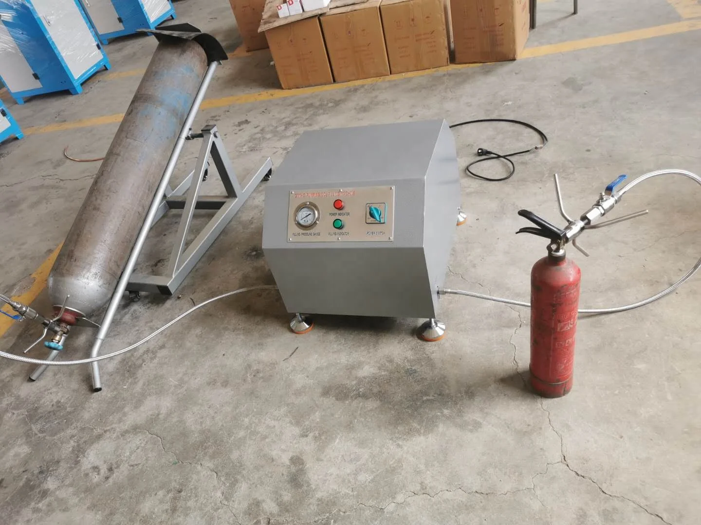 

40 Years Manufacturer , CO2 Fire Extinguisher Refilling Equipment/CO2 Pumping Filling Machine