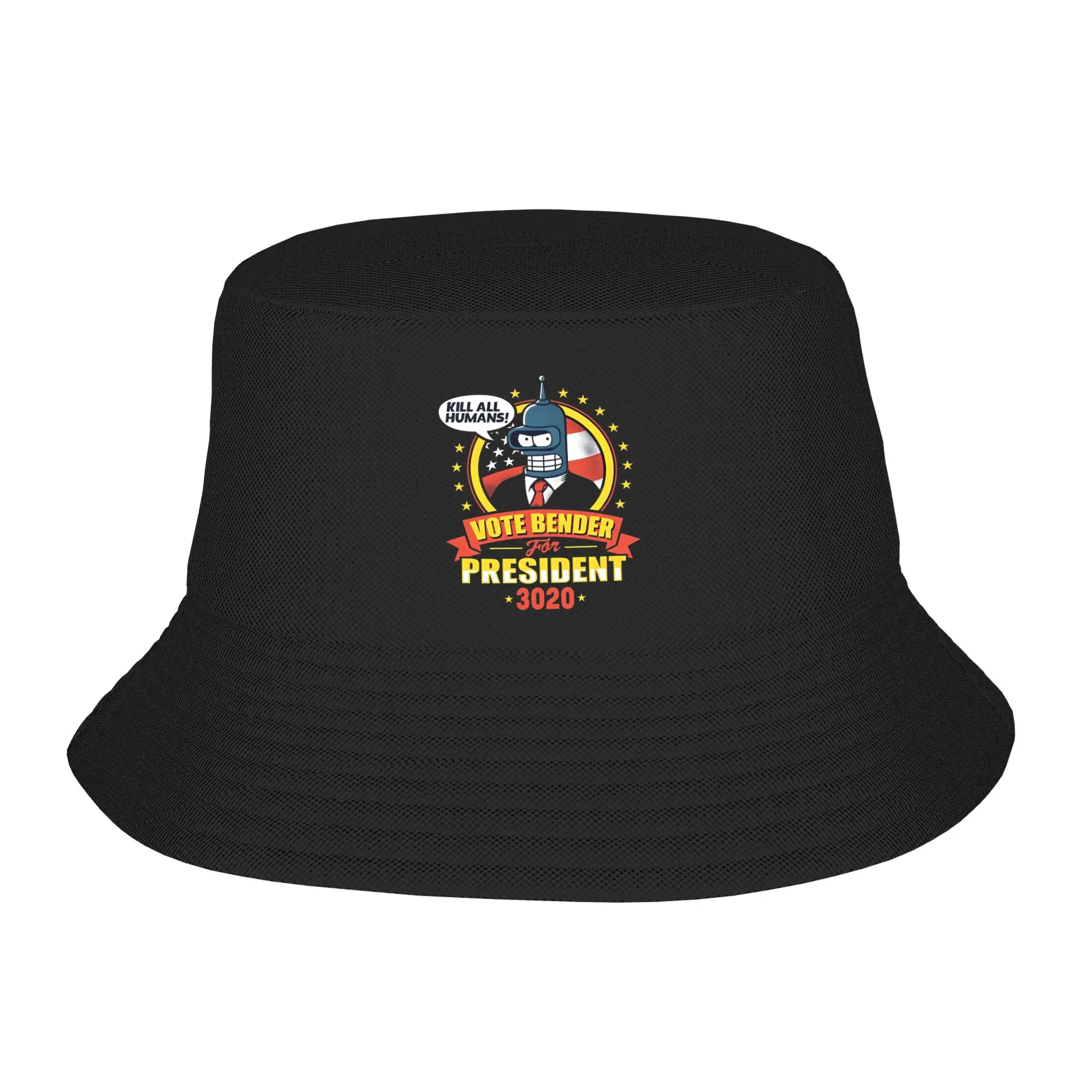 Chapeaux Bob Harajuku Futuramas pour femmes, pliables, style pêcheur, pour les vacances et les escapades