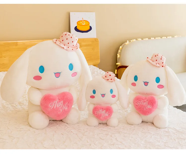 Cinnamoroll Plush Toys Cartoon Big Ear Dog Doll Little White Dog Toy Gives Best Friend Girl Sleep Pillow Decoration Plush Doll