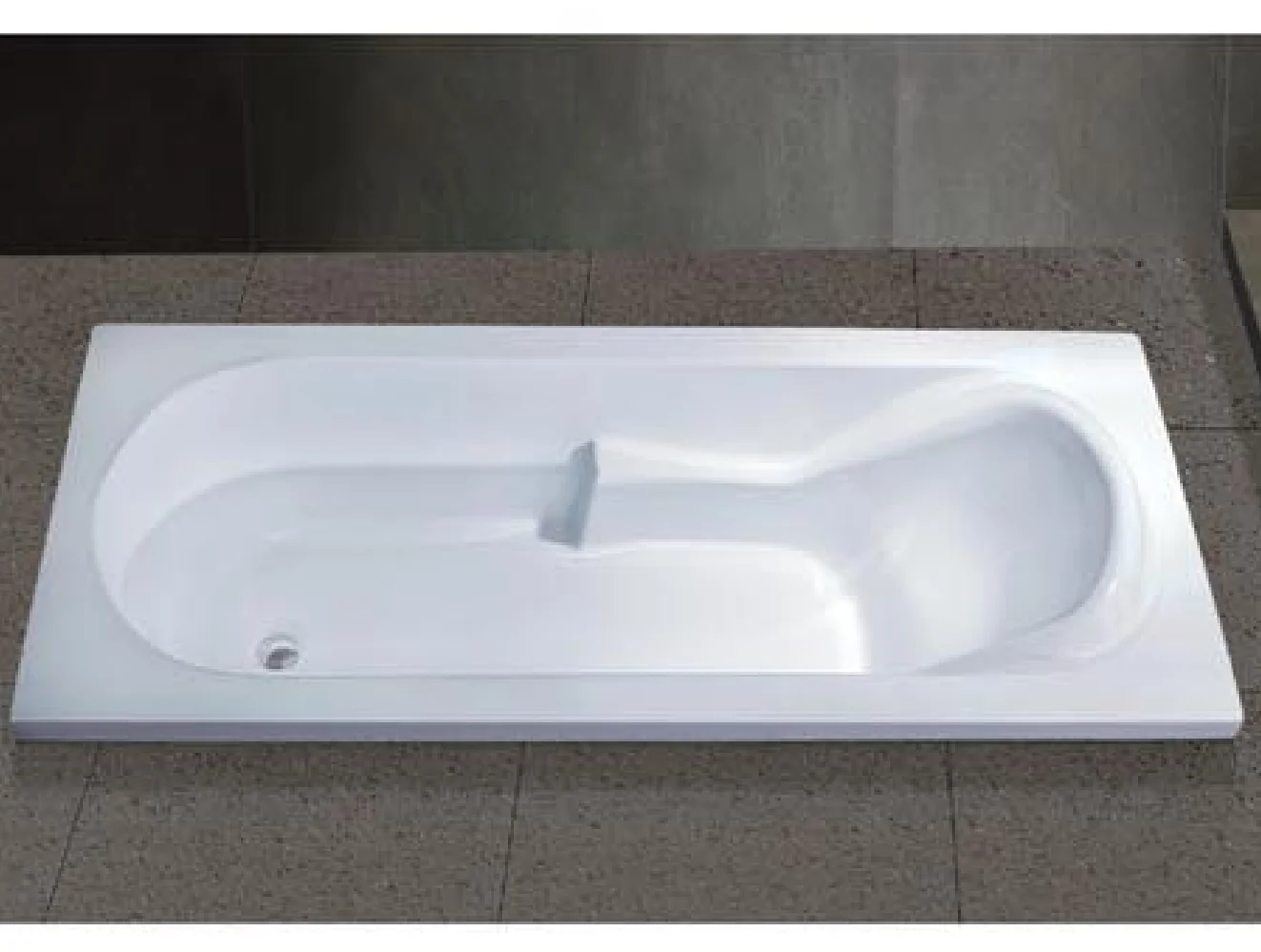 

Embedded bathtub, minimalist style indoor freestanding bathtub for adults soaking acrylic bathtub