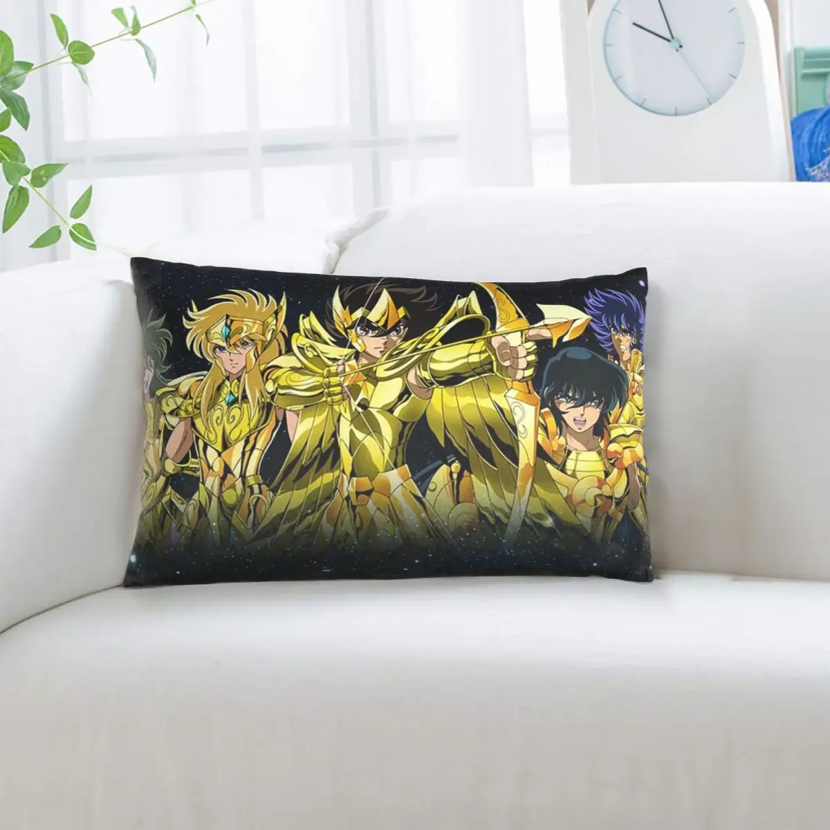 Knights Of The Zodiac Chevaliers Du Zodiaque Rectangle Pillowcase Cushion Cover Decor Bedroom Bed Home Comfort Throw Pillow