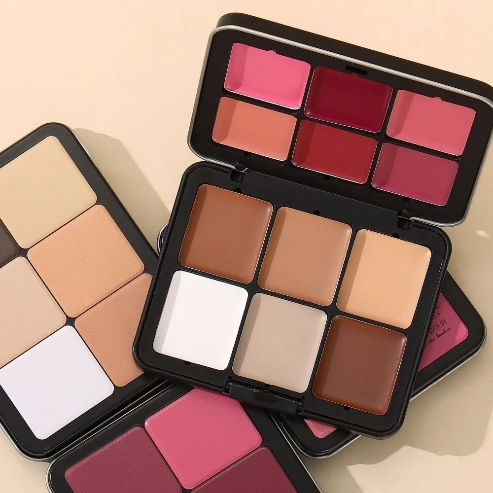12-color Blusher Concealer Palette Multi-purpose Matte Finish Makeup Palette Contour Shadow Long-lasting Contour Cream Palette