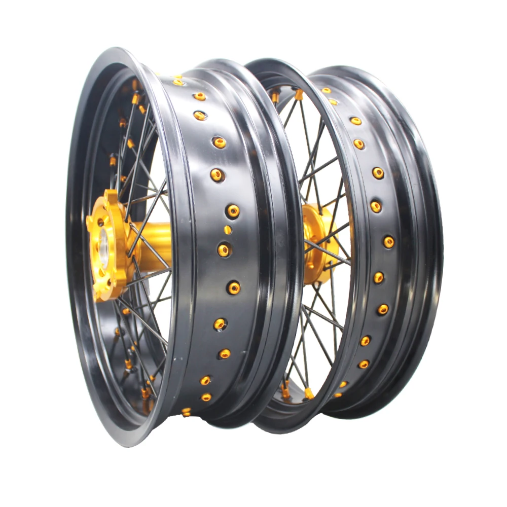 Factory Direct Sale RMZ DRZ 250 450 17 Inch SM Wheels Alloy Motorcycle Supermoto Wheels For Suzuki