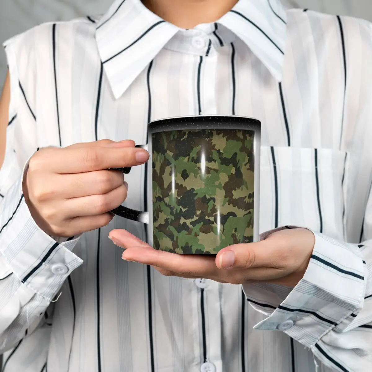 TAZ 90 Swiss Camo Military Tactical Gear Army Camouflage Mug Ceramic Coffee Cups Tea Mugs Milk Cup Drinkware Gift for Friends