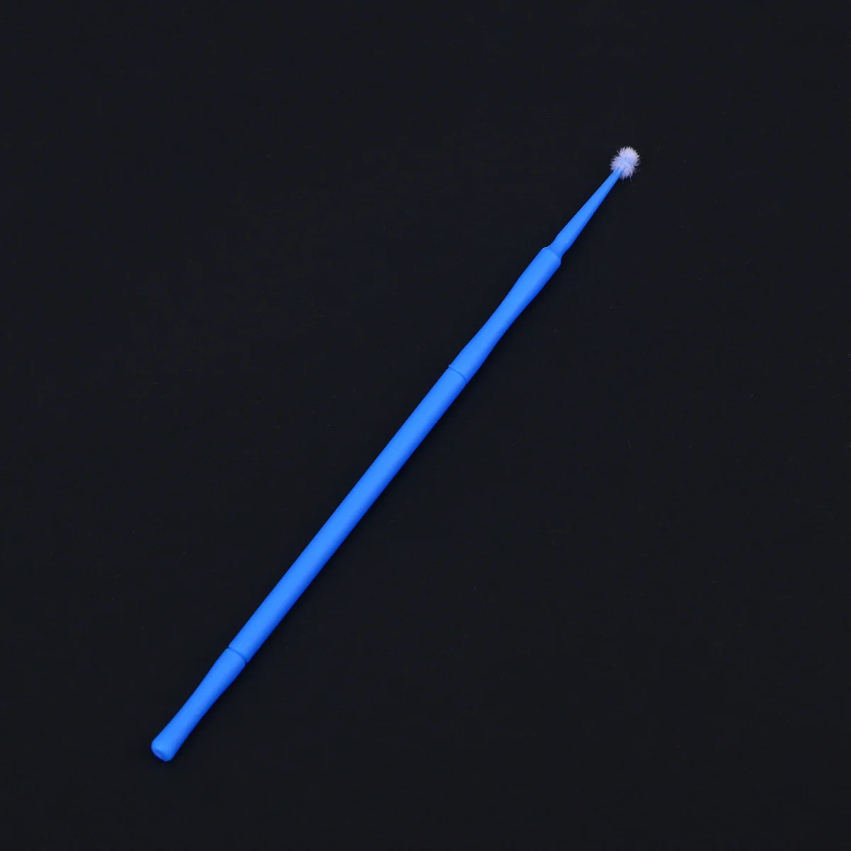 100Pcs Disposable Micro Applicator Brushes Blue 2mm Diameter Non-Linting Makeup Tools for Eyelash Extension Removal Nail Art