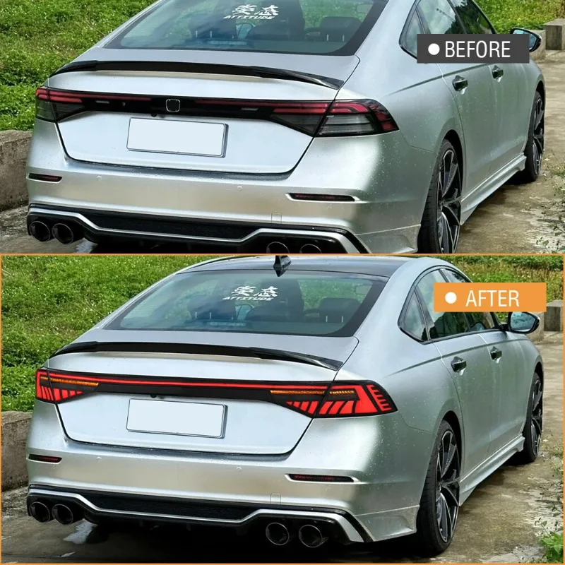 أضواء خلفية LED لهوندا أكورد 2023 2024 2025 - زوج مصابيح صندوق السيارة الخلفي