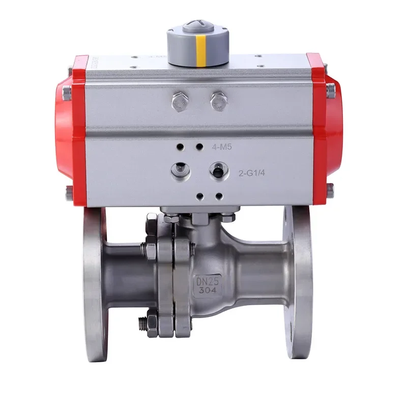 High Quality Stainless Steel Pneumatic Actuator Control Ball Valve Double Acting Stainless Steel Pneumatic Actuator Ball Valve