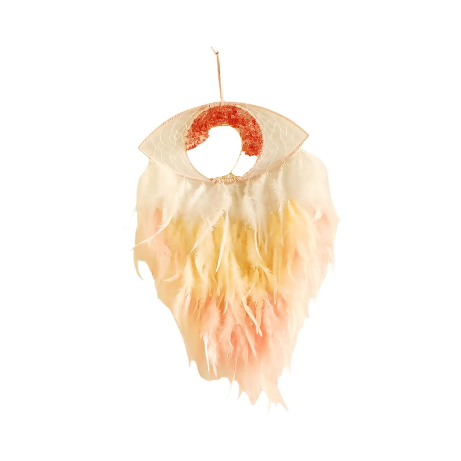 

,Feather Dreamcatcher Ornament,Decorative,Art Wall Hanging Ornament Home