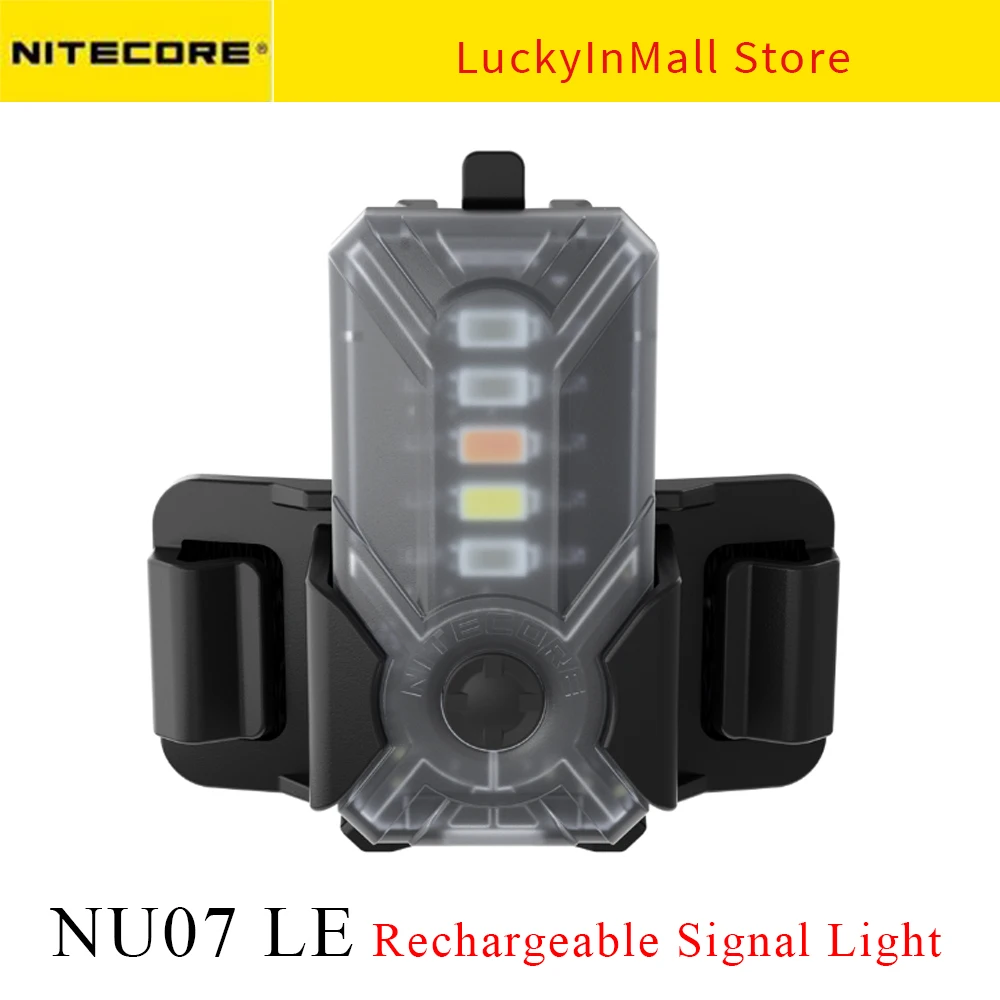 

NITECORE NU07 LE SignalLamp With 5 x High Performance LEDs Rechargeable ARC Rail Adapter Law Enforcement Verison