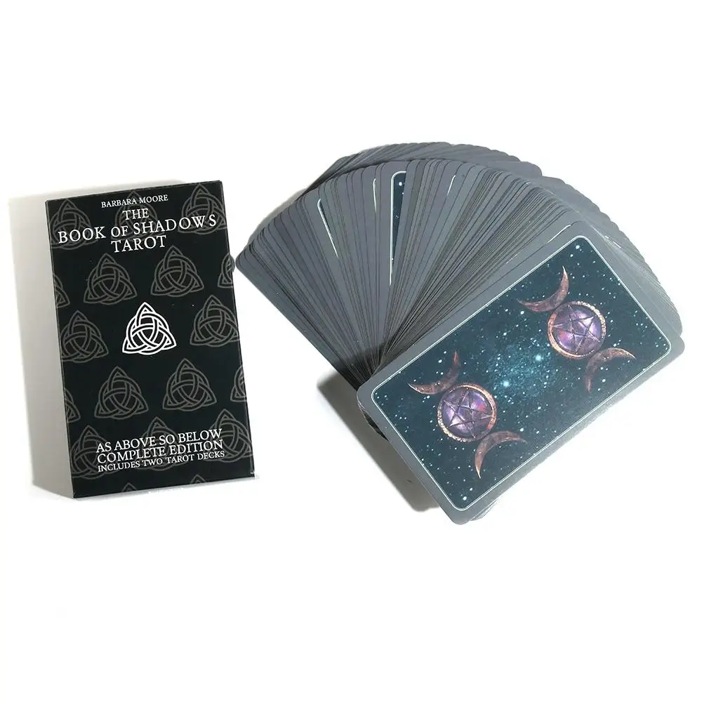 

10.3*6cm The Book Of Shadows Complete Kit Tarot 78 Card Deck Classic With Pdf Guidebook 78 Pcs Cards