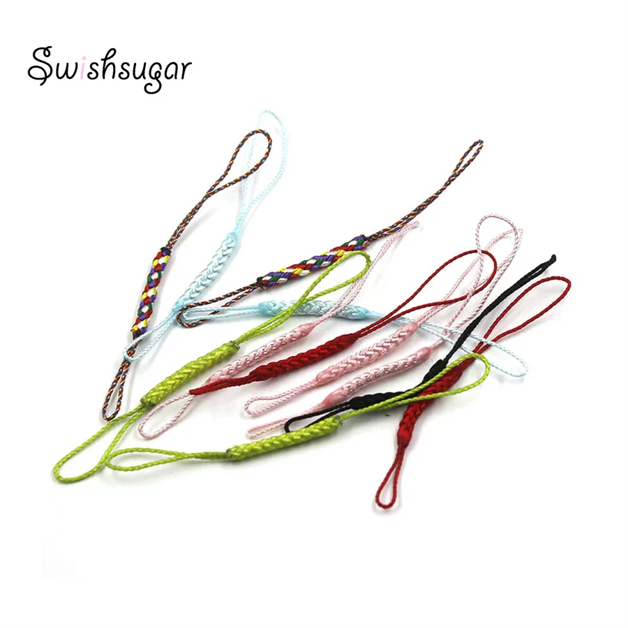 Colorful DIY Charm Pendant Hanging Cords Strap Bag Keychain Rope String Jewelry Craft Findings