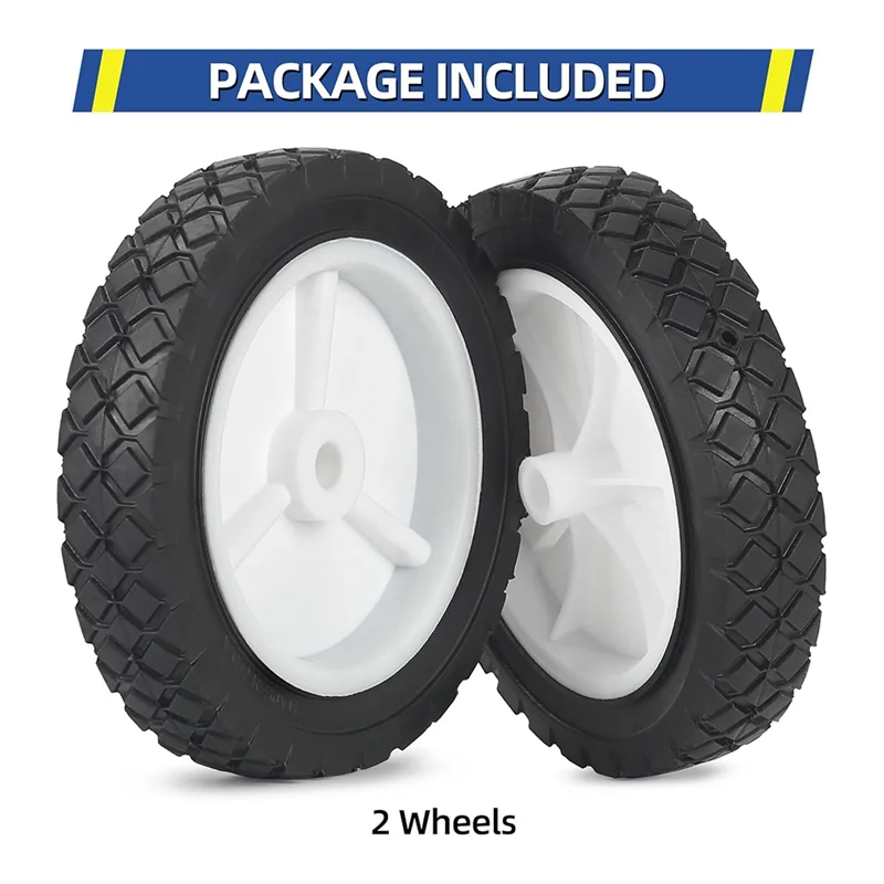 

CQMF-2 Pack 7 Inch Wheels Hand Trucks Wheels, Replacement Wheels Fit For Lawn Mower Wagon Utility Cart