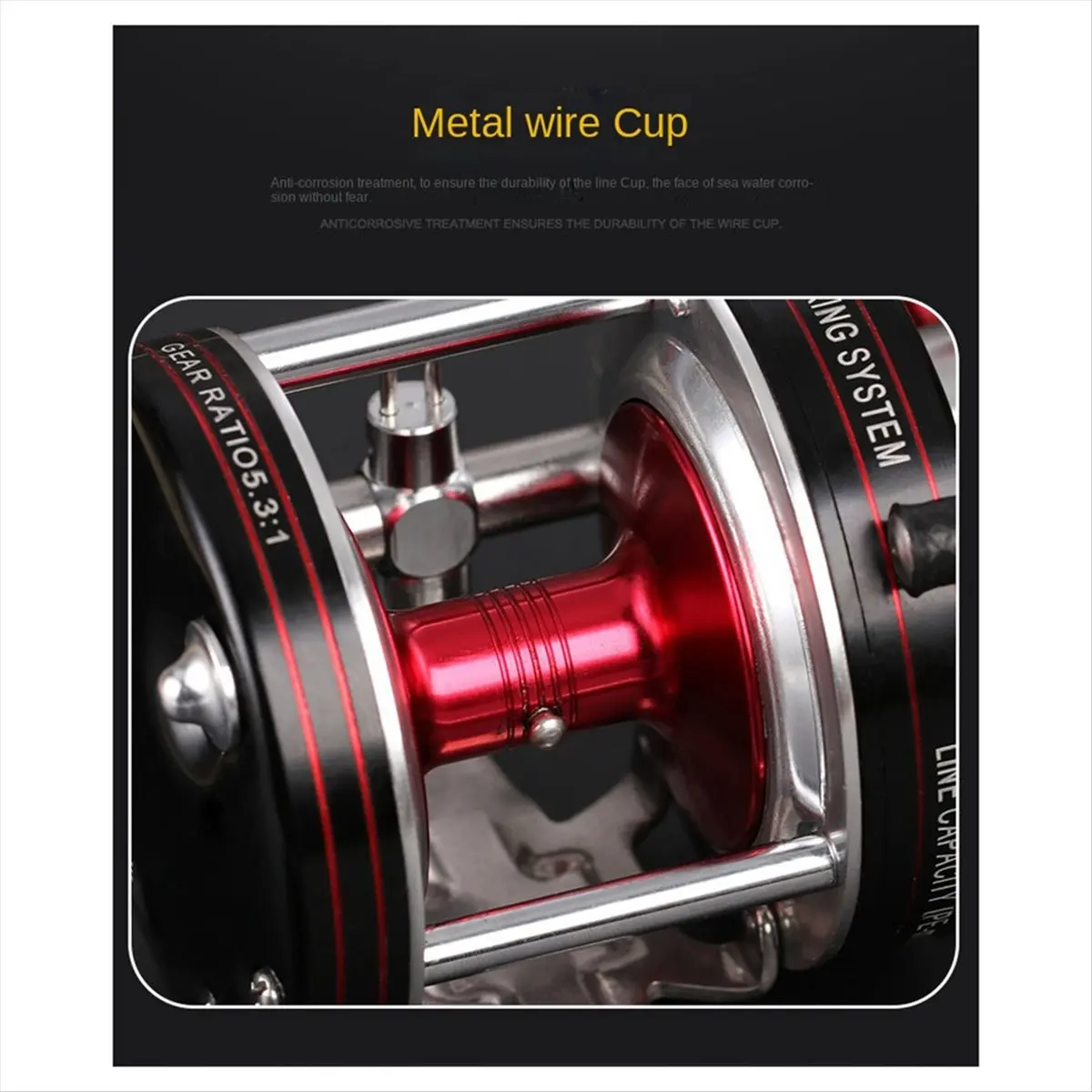 *N21R Trolling Reels Drum Fishing Reels Right Casting Sea Fishing Reels Large Line Capacity Bait Fishing Reels