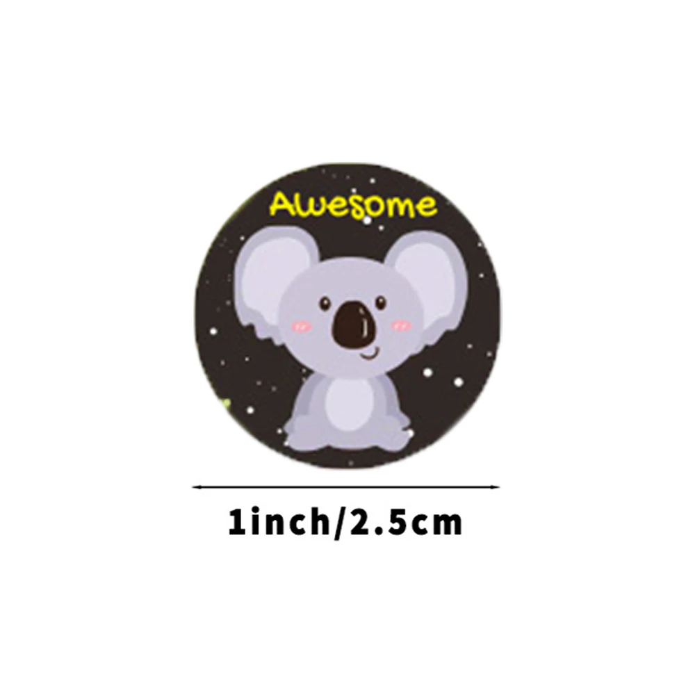 1 zoll Belohnung Aufkleber für Kinder Nette Tiere Motivation Aufkleber Klassische Spielzeug Aufkleber für kinder Geschenke Decor Abdichtung Etiketten