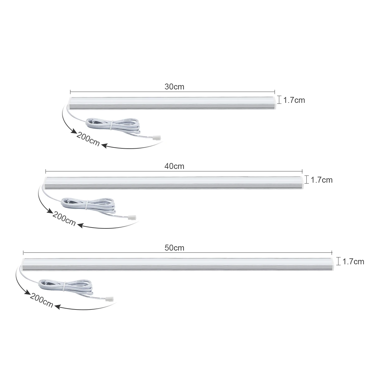 Dc 12V Led Kast Keuken Licht Hand Sweep Sensor Bar Lamp Hoge Helderheid Achtergrondverlichting Led Licht Buis Voor Huis Kast Decoratie