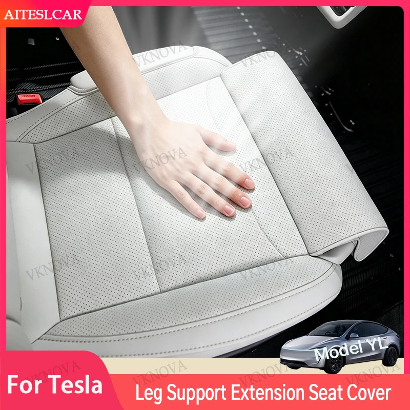 For Tesla Model YL 2026 The Second Row Leg Support Extension Seat Cover Memory Foam Extender Cushion Car Interior Accessoriess