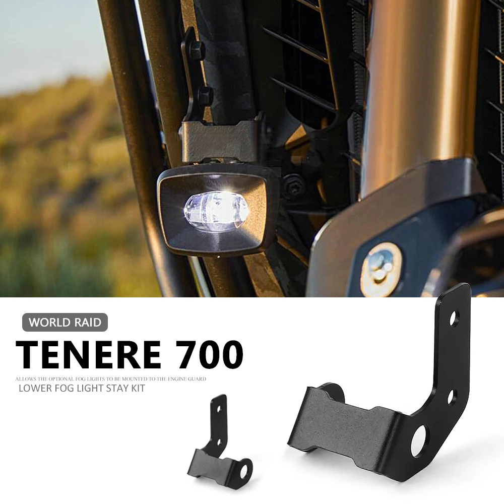 

New Motorcycle Lower Fog Light Bracket Headlight Spotlight Mount Bracket For Yamaha TENERE 700 World Raid TENERE700 WORLD RAID