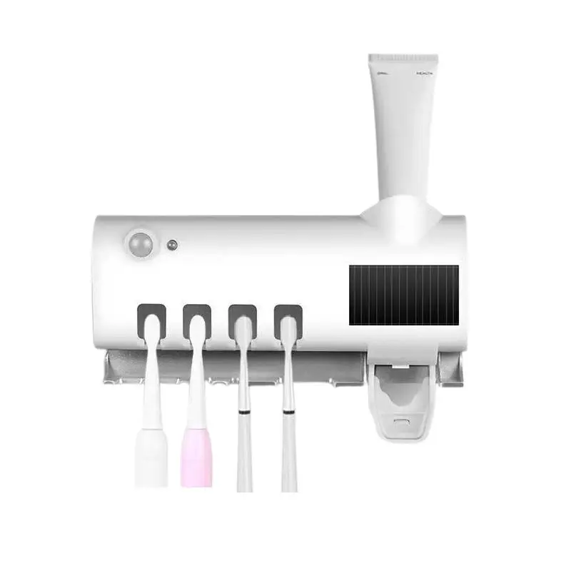 1pc Smart Toothbrush , Free Punching Wall Mounted Toothbrush Holder, Automatic Squeeze Toothpaste Device