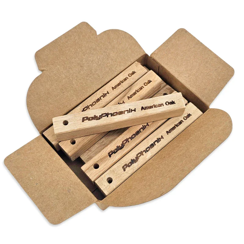 KegLand Raw American Oak Stick 10pcs Suit for Whiskey Home Brewing Beer Homebrew