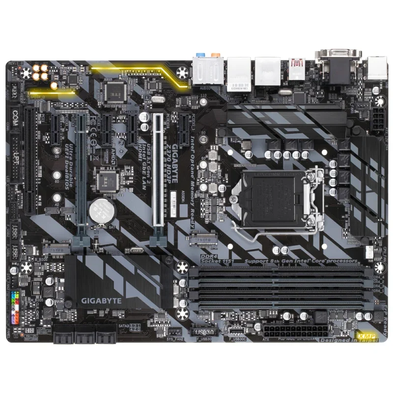 FOR GIGABYTE Z370 HD3P Motherboard Intel Z370 LGA 1151 DDR4 M.2 ATX VGA Core HDMI