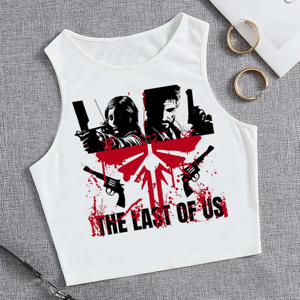 

the last of us tank top aesthetic vintage graphic crop top girl aesthetic korean fashion Kawaii streetwear tshirt t-shirts