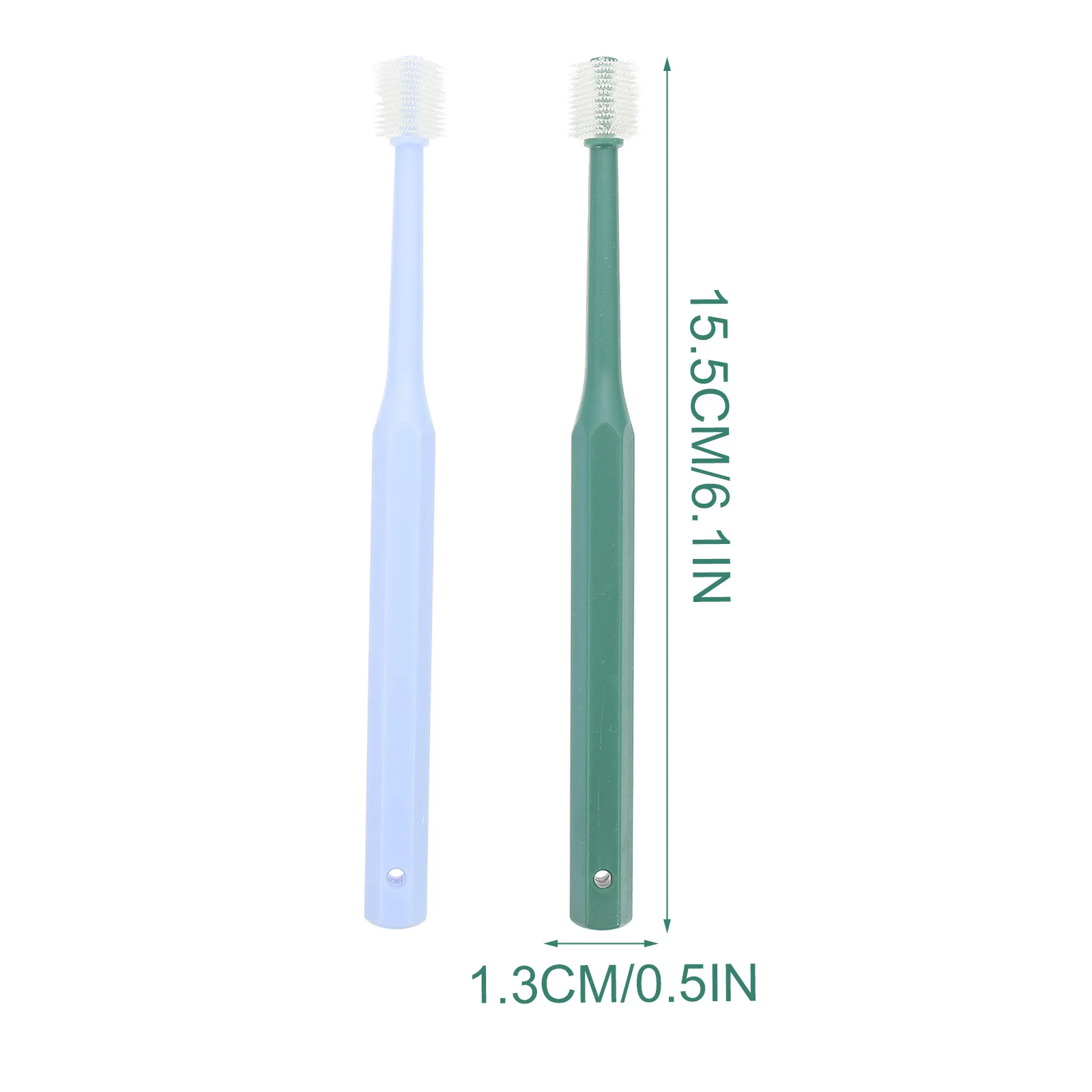 

2Pcs Pet Toothbrush 360 Degree Cleaning Dog Cat Oral Care Soft Bristle Portable Small Pet Tooth Brush Handheld Teeth Cleaner