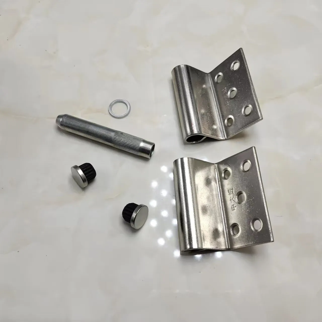 Toilet door hinges aluminum alloy doors stainless steel bathroom door hinges folding hinge accessories loose-leaf