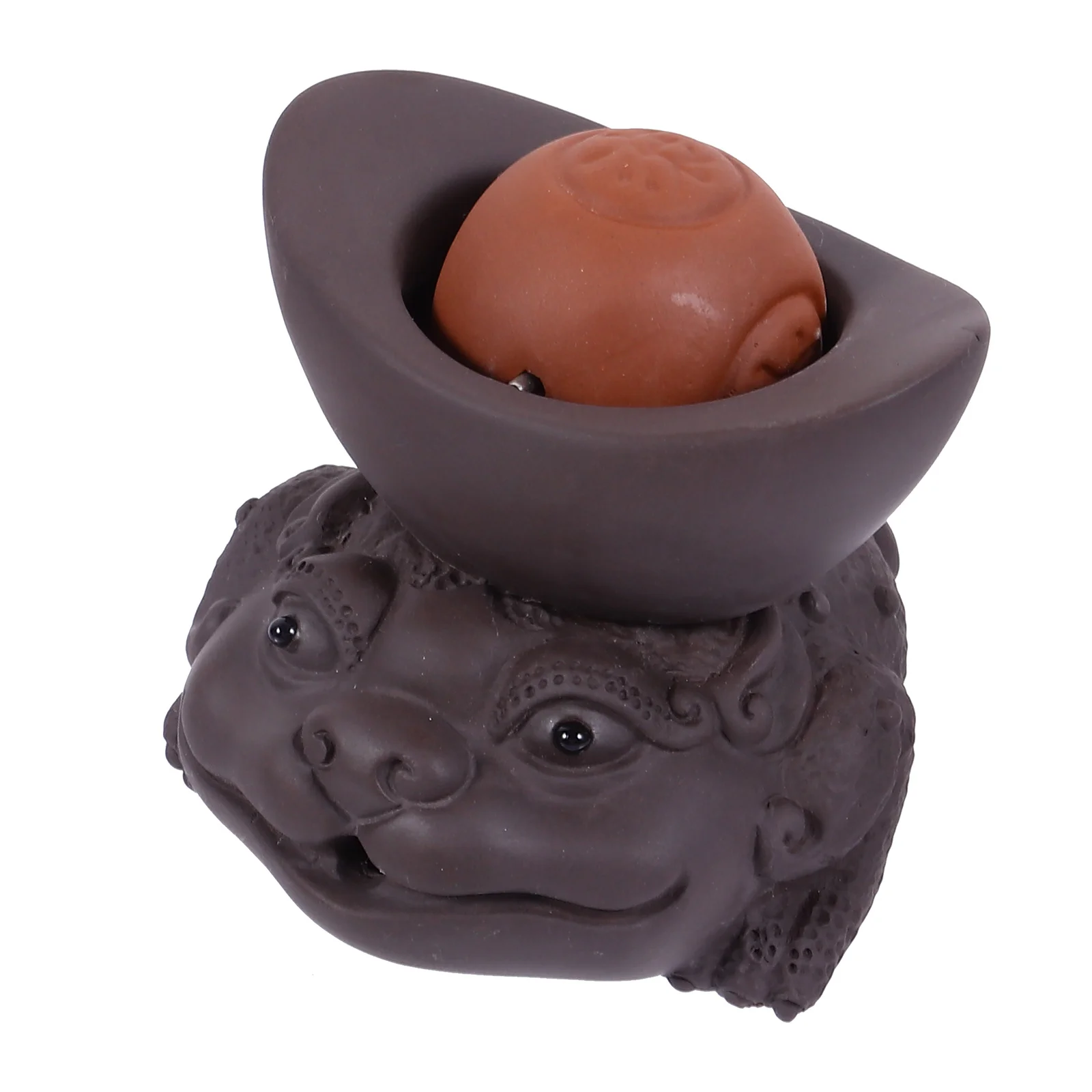 

1Pcs Chinese Tea Pet Premium Quality Violet Sand Pottery Water Tea Tray Pet High Collection Value Kungfu Accessory