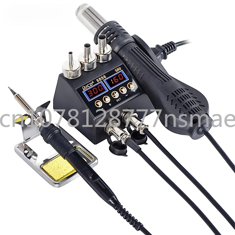 

2 in 1 750W Soldering Station LCD Digital Display Welding Rework Station for Cell-phone BGA SMD PCB IC Repair Solder Tools 8898