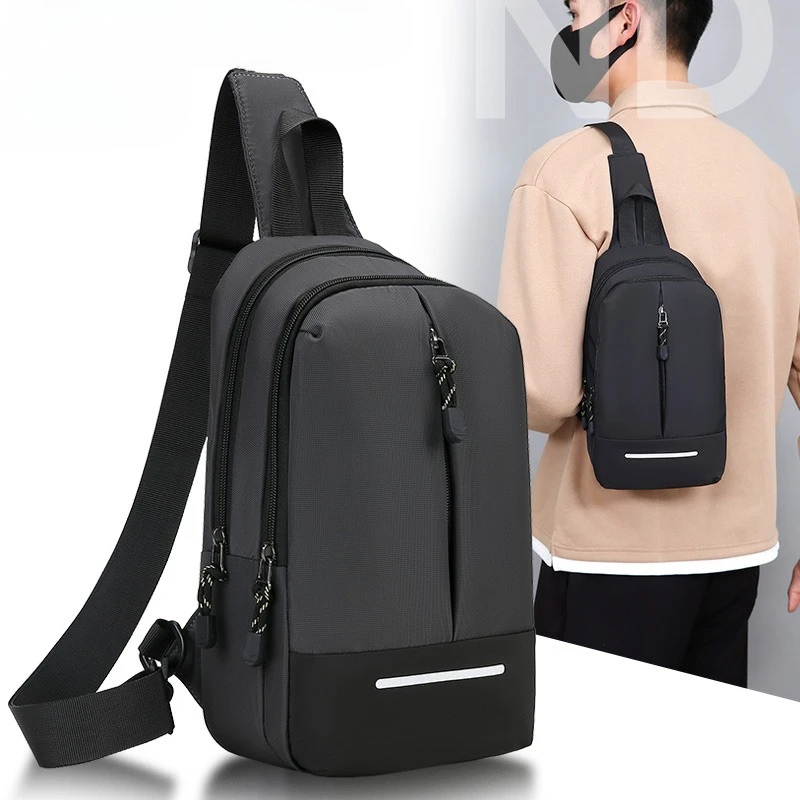 Fashion Trends Men Waist Packs Chest Bags High Quality Nylon Crossbody Bags for Men Stylish Elegant Men Shoulder Bag