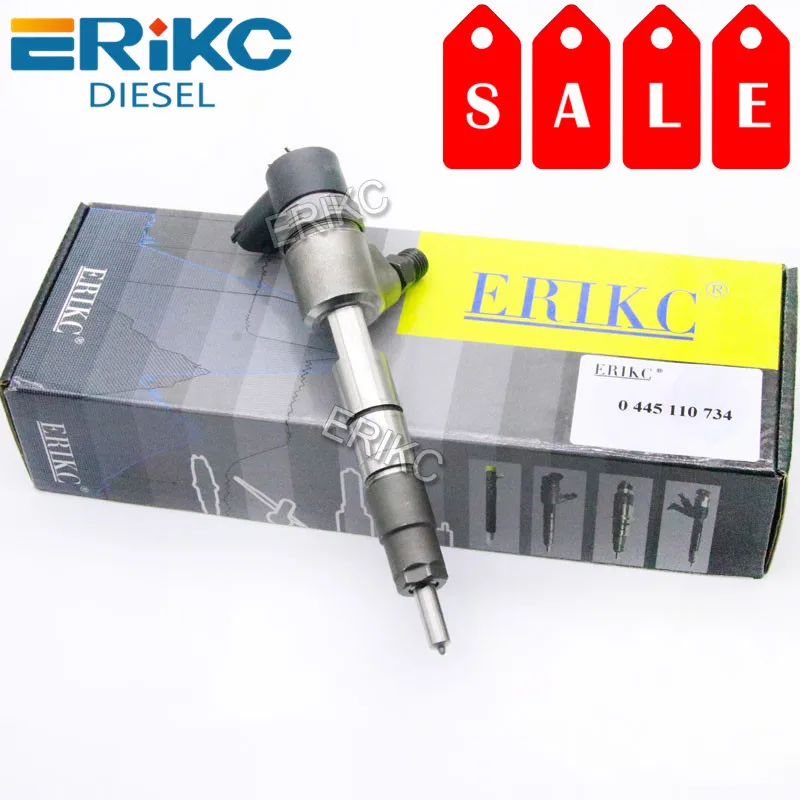 ERIKC 0445110734 Pump Injector Common Rail Injection 0445 110 734 Genuine New Diesel Fuel Injector 0 445 110 734