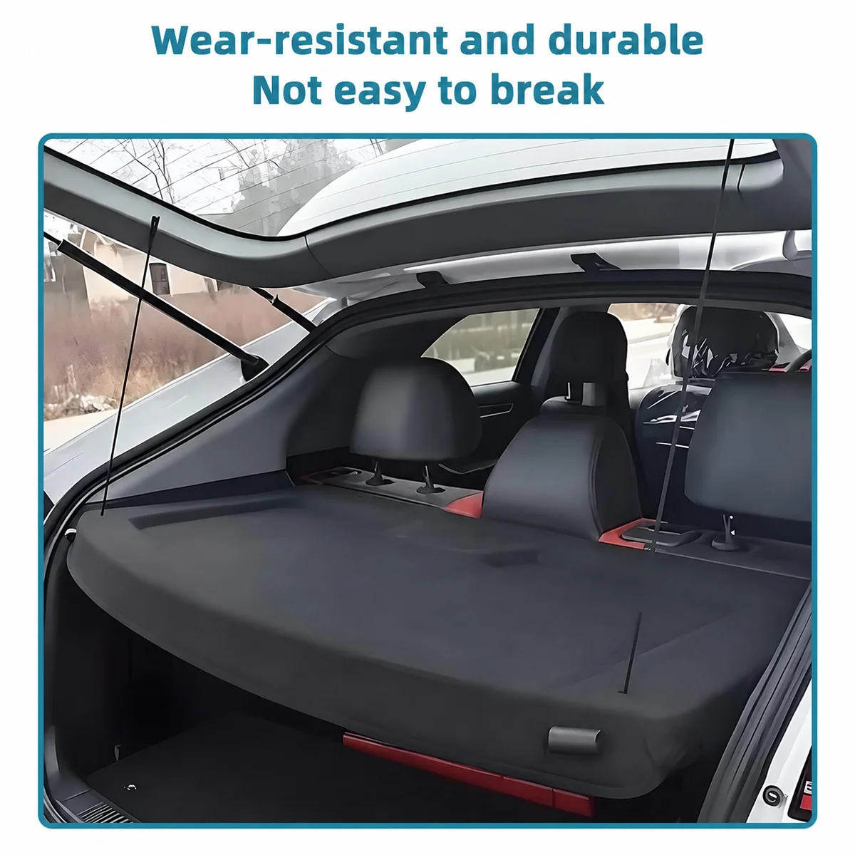 Lanke 1/2Set Rear Trunk Parcel Shelf Cord Assembly Nylon Strap Stopper Clip Durable Hatchback Luggage Cover Replacement Parts