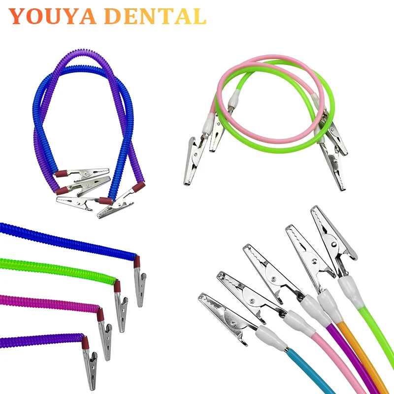 1pcs Dental Supplies Material Scarf Clip/Napkin Holder/Spring Silicone Rope Dental Material Napkin Holder Dental Tools