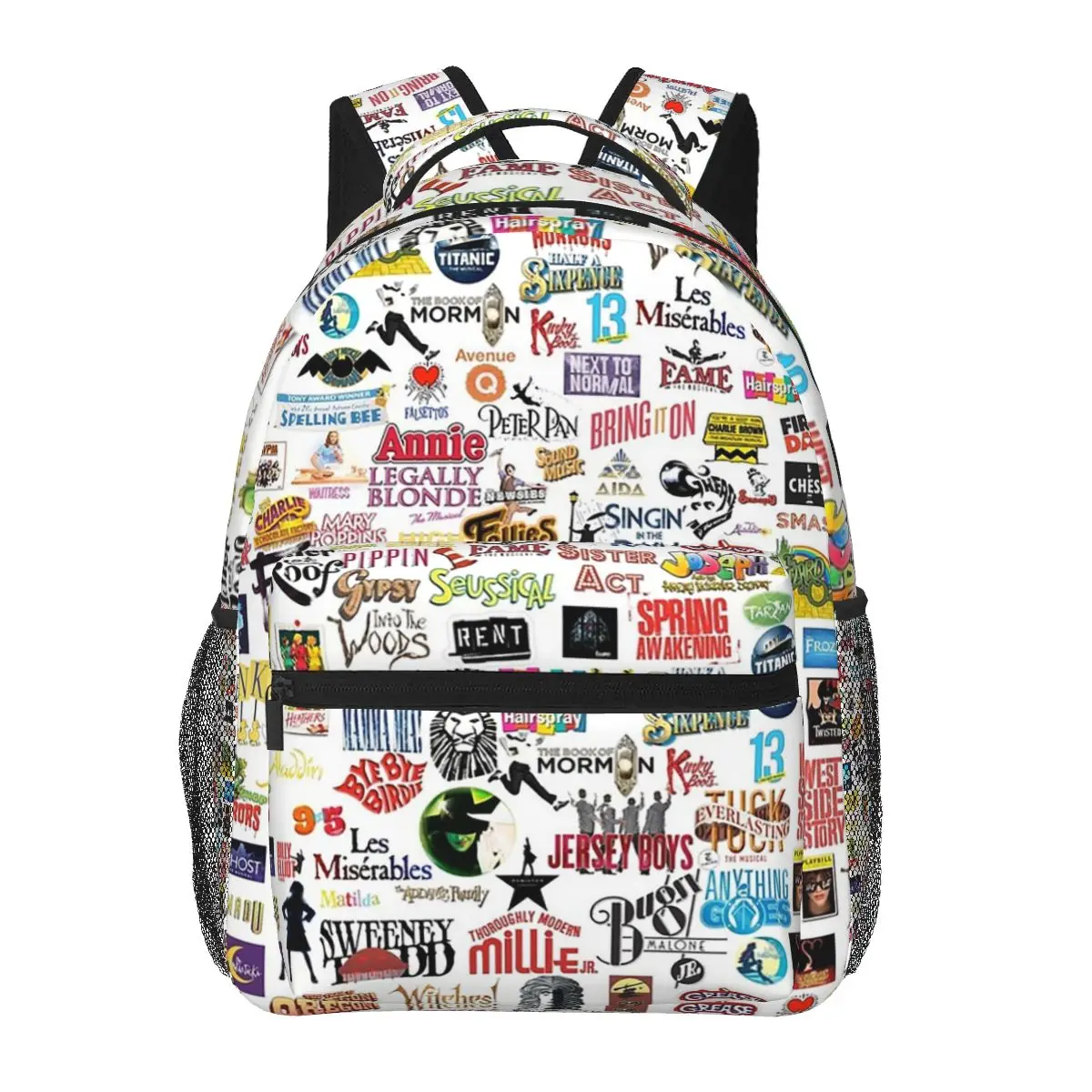 Musical Logos Backpacks Boys Girls Bookbag Children School Bags Cartoon Kids Rucksack Shoulder Bag Large Capacity