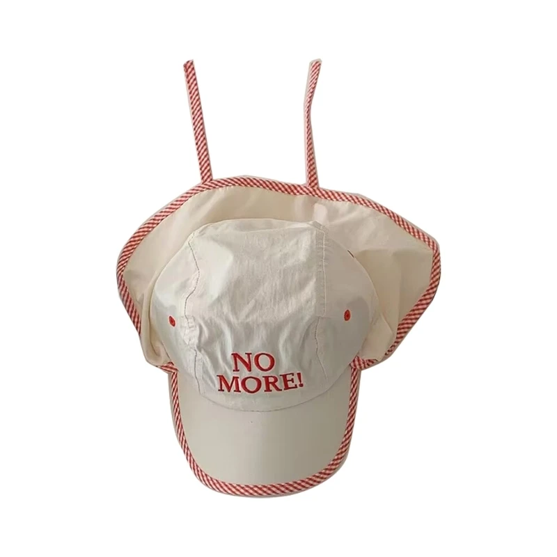 Kids Summer Hat Fast-Dry Protection Visor-Hat Neck Flap Hat Baby Accessories