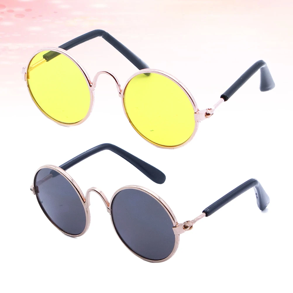 

Pet Glasses Creative Eyewear UV Doggy Frame Decor Funny Cat Sunglasses Mini