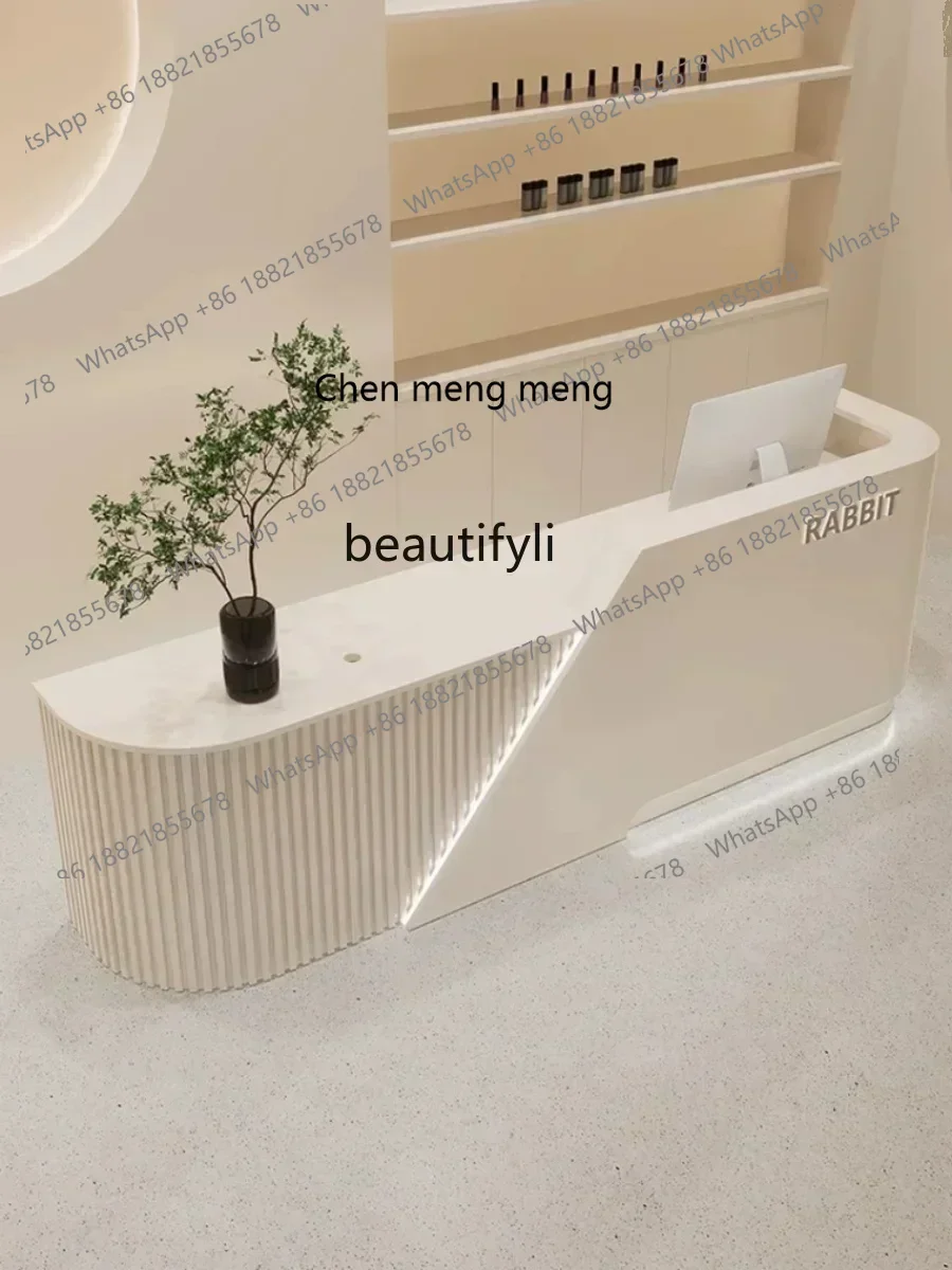 D178 YY Simple Beauty Salon Reception Desk Clothing Store Multi-Function Cashier Hotel Lobby Foot Bath Front Desk Shop Bar Count