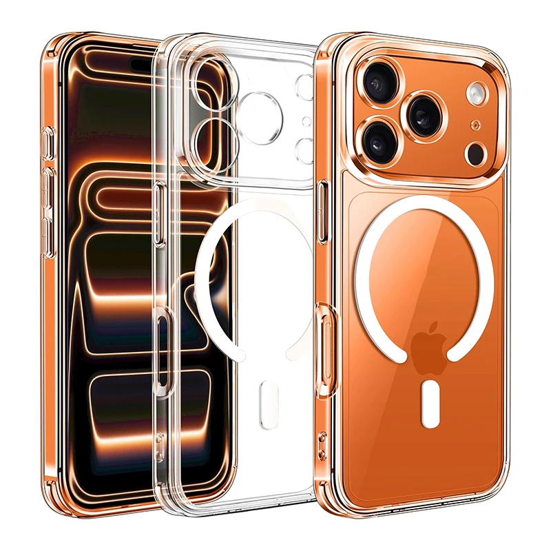 Magnetic Magsafe Wireless Charging Case For iPhone 17 Pro Max Hybrid Hybrid Hard Cover For Apple iPh
