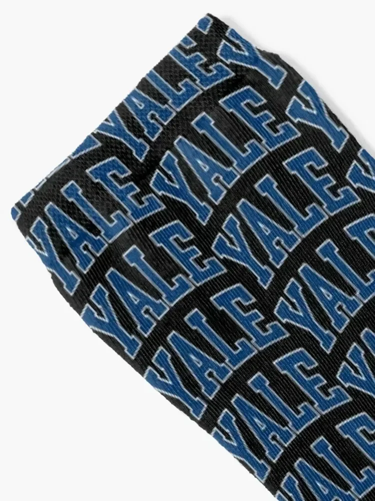 yale - college font curved Socks Men's Antiskid soccer Socks Woman Men's