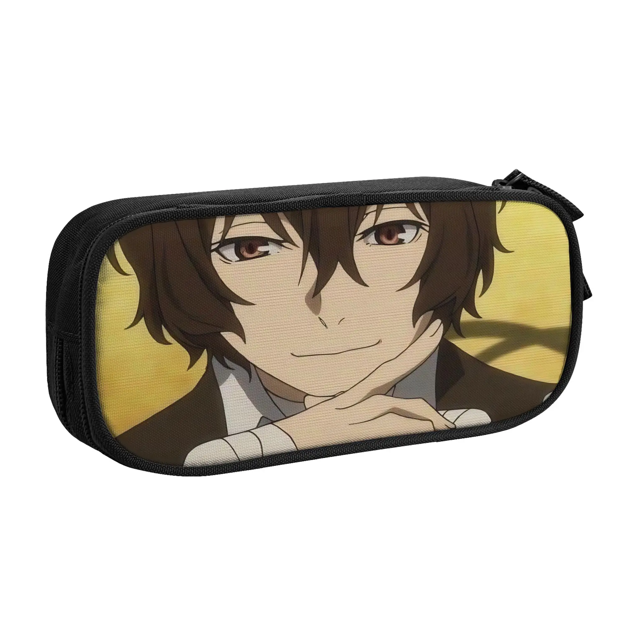 

Модный пенал Dazai Bungo Stray Dogs, сумка для ручек, держатель для ручек, большая сумка для хранения для детей, школьная сумка на молнии для канцелярских принадлежностей