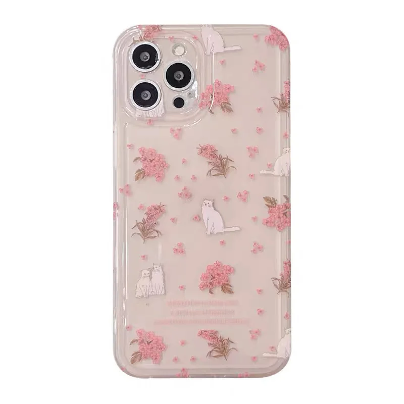 J92 Fall Prevention Cushion สำหรับ IPhone 11 12 13 14 Pro Max 6 6S 7 8 Plus X XR XS สูงสุด12 Mini Case DIY Soft TPU Cover