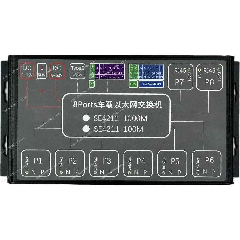 Automotive Ethernet Switch SE4211-100M SE4211-1000M SE4211-1000M Plug-in SE4211-1000M Plug-in