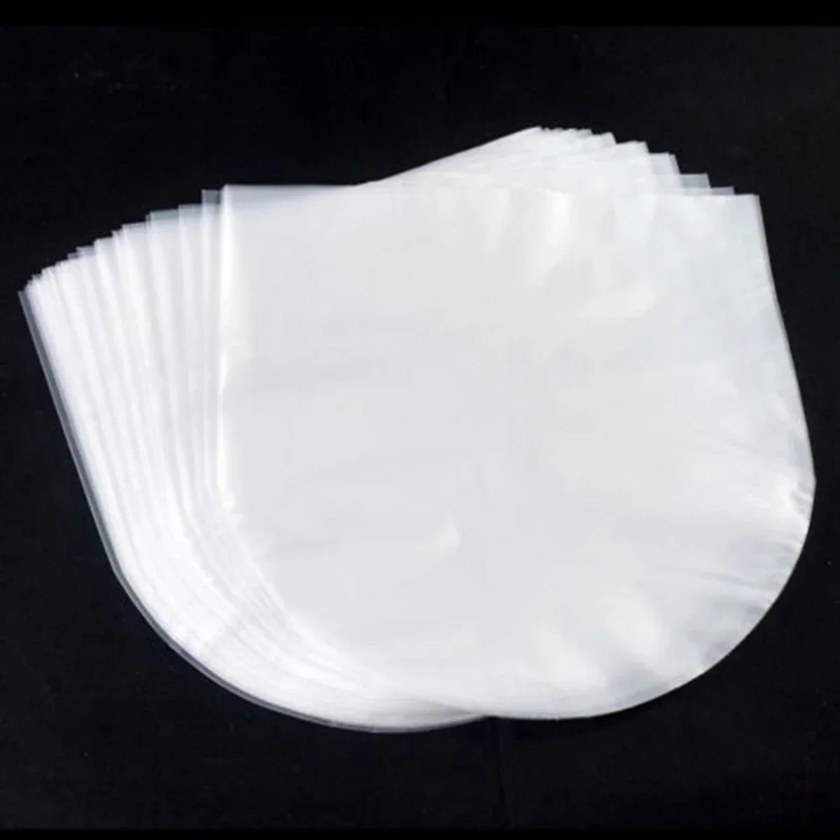 Anti-static Record Sleeves Outer Inner Plastic Clear Cover Container 50Pcs 12