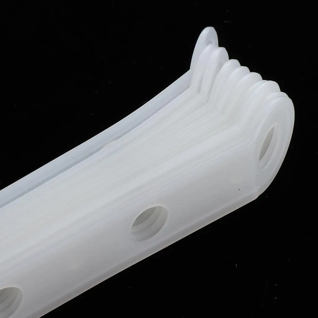 Plastic Hanger Connector Strips White 14 Hole Suit Connecting Supplies for Clothes Rack and Wardrobe Storage